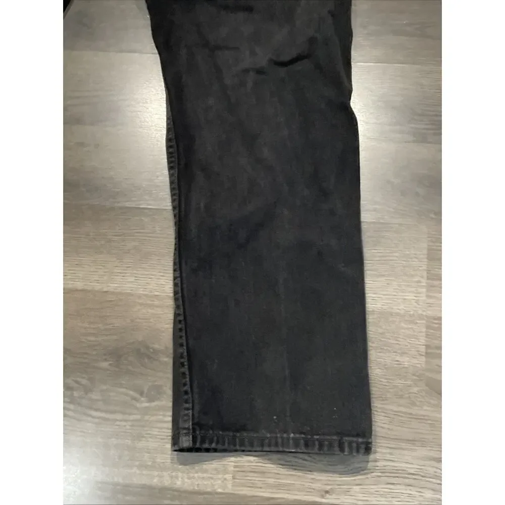 VTG Levis 505 Jeans Mens 40x30 Black Orange Tab Regular Fit Straight Leg 80s-90s